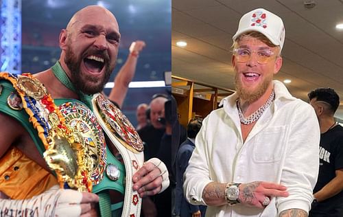 Tyson Fury (left) & Jake Paul (right) [Image Credits- @jakepaul on Instagram]