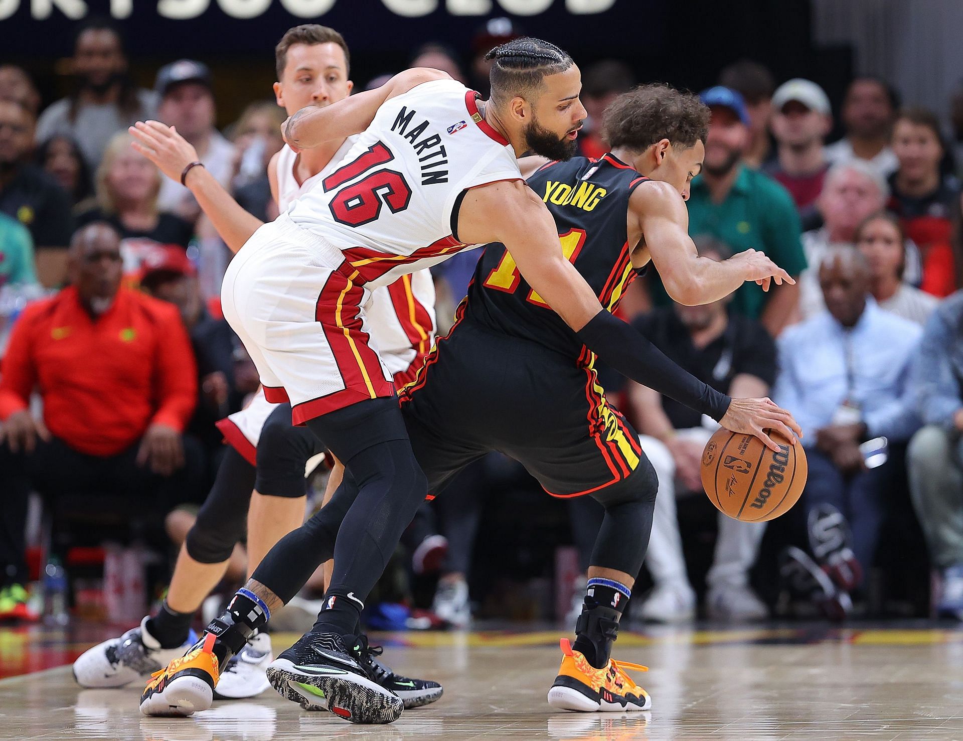 The Heat defense limited Trae Young to just nine points in Game Four