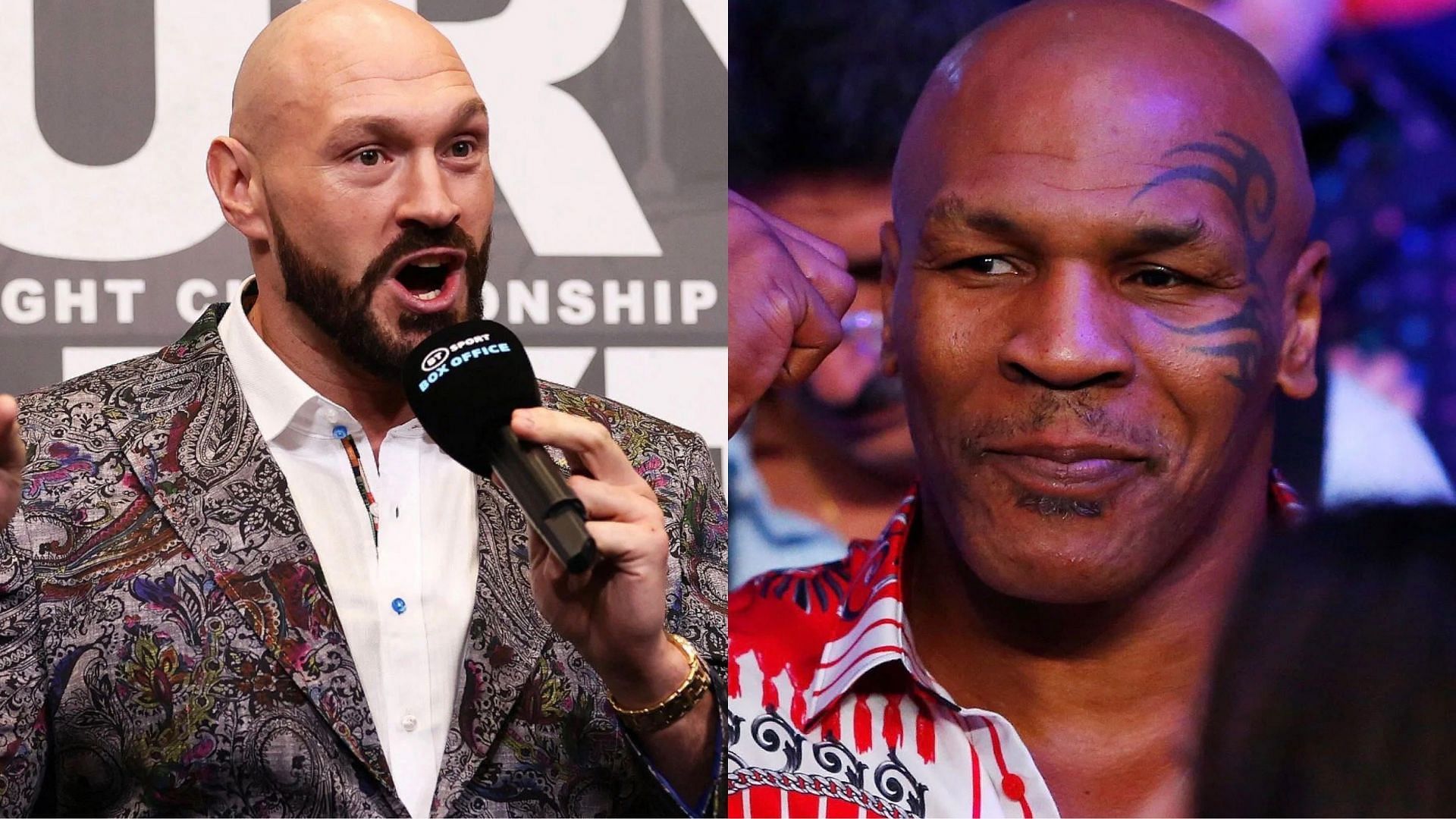 Tyson Fury (left), Mike Tyson (right) [Images courtesy of Getty]