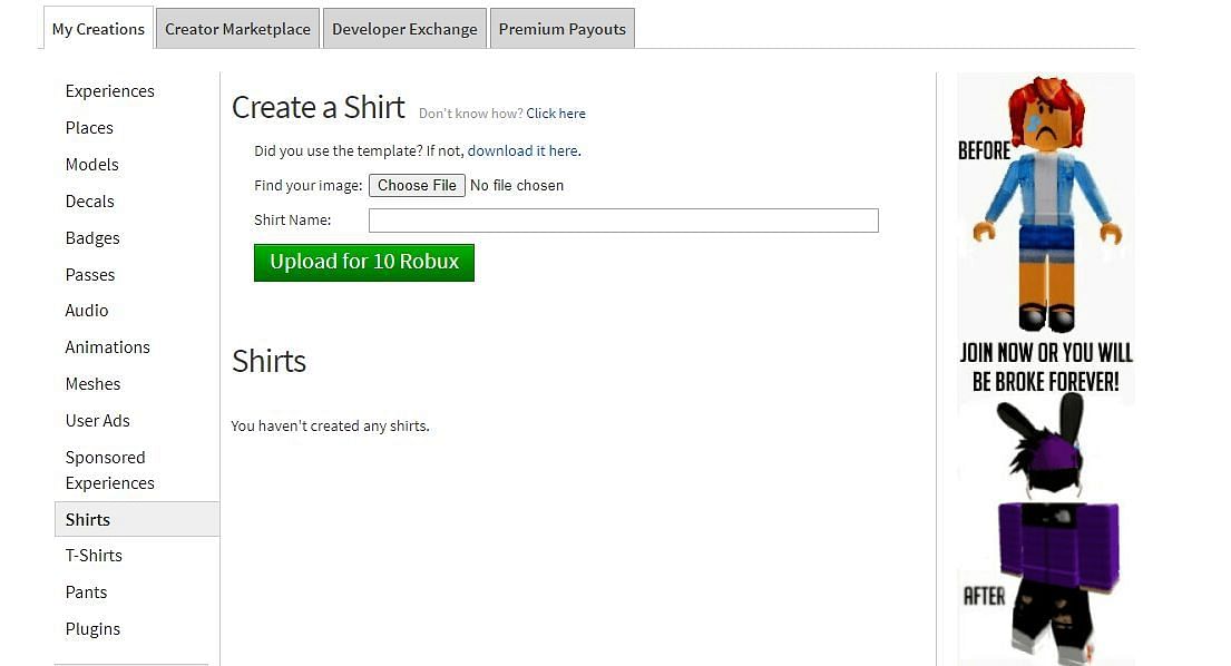 Roblox shirt template: How to get custom outfits in 2022