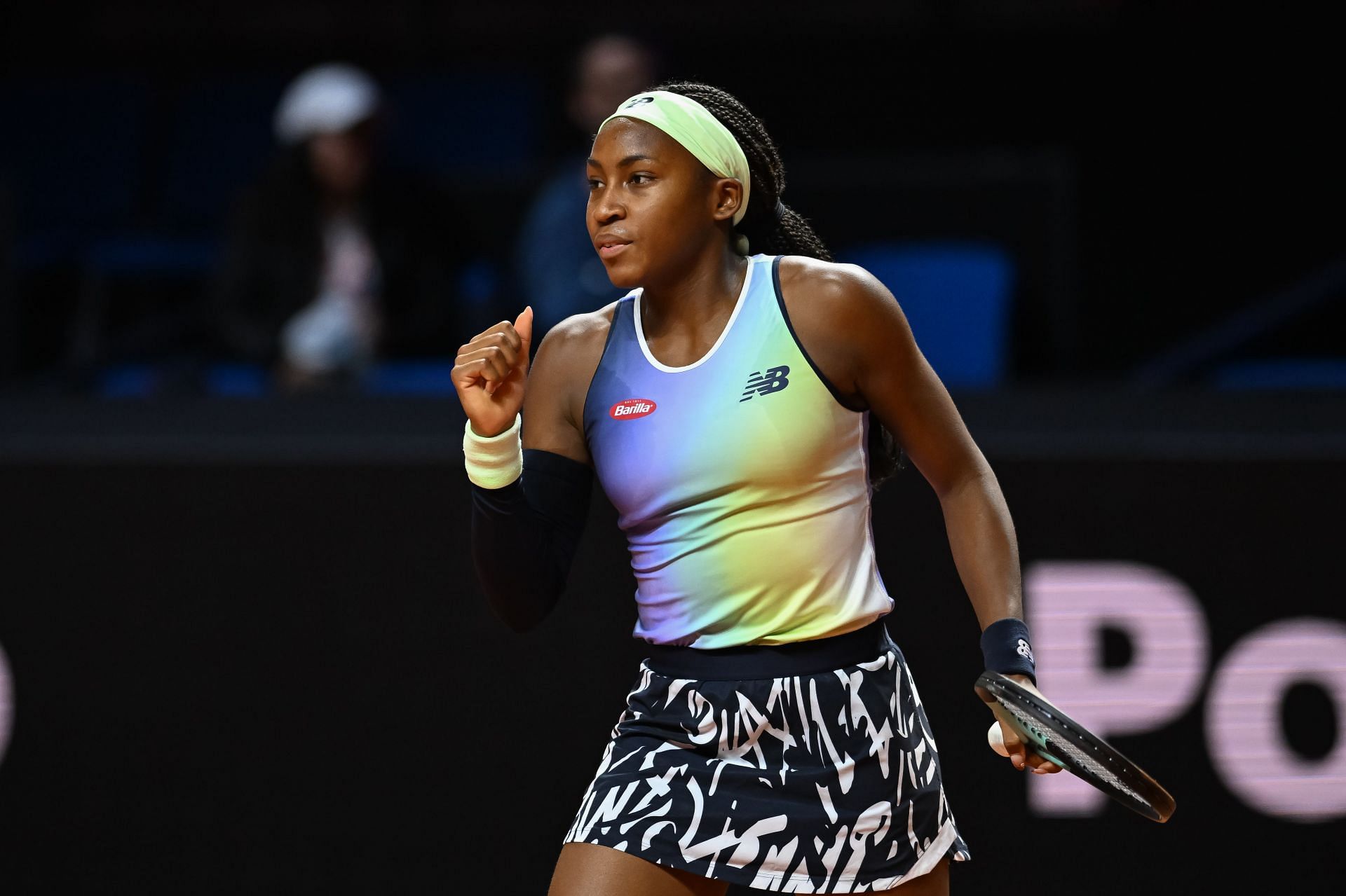 Gauff at the 2022 Porsche Tennis Grand Prix.