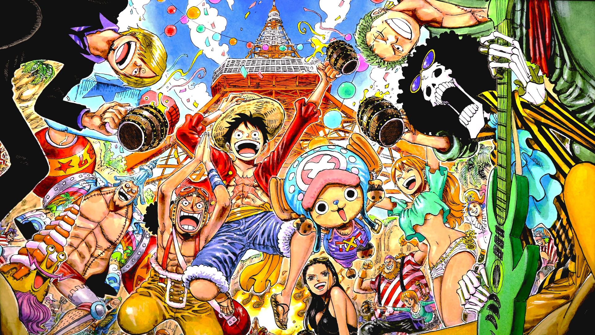 All the Straw Hats (Image via Shueisha)