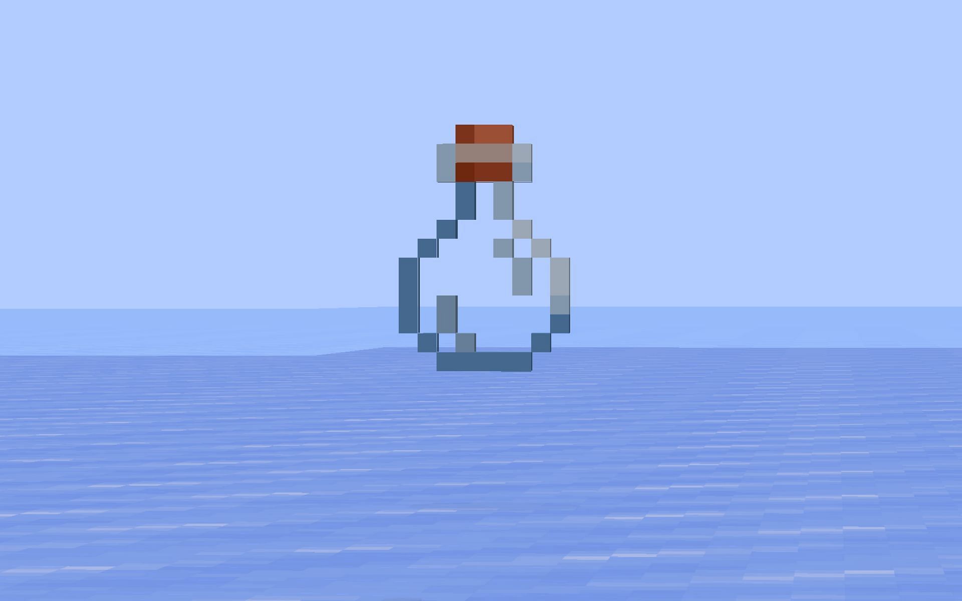 Glass bottle (Image via Minecraft)