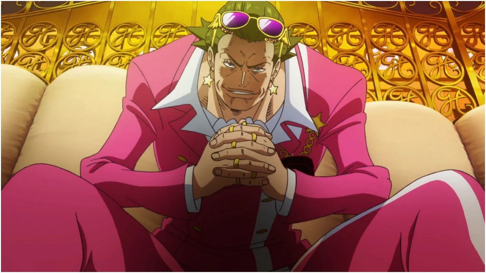 Gild Tesero as seen in the anime One Piece: Gold (Image via Toei Animation)