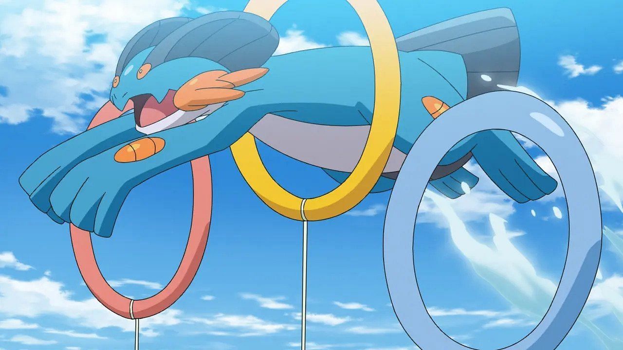 Swampert as it appears in the anime (Image via The Pokemon Company)