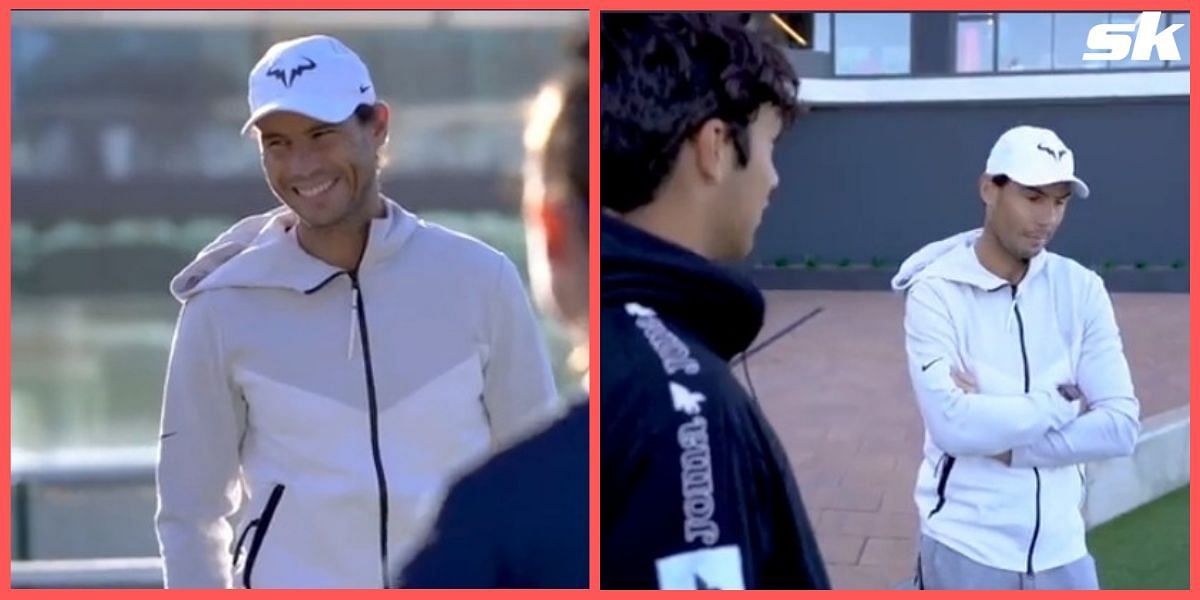 Rafael Nadal paid a visit to the Rafa Nadal Academy in Mallorca