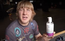 "Keep an eye on the social medias" - Paddy Pimblett prepares to auction off the exact hand sanitizer used in scuffle with Ilia Topuria