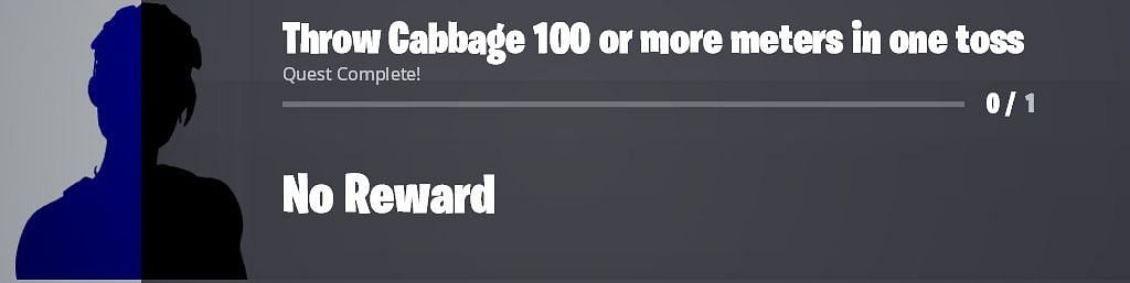 Throw a cabbage in Fortnite to earn easy XP (Image via Twitter/iFireMonkey)