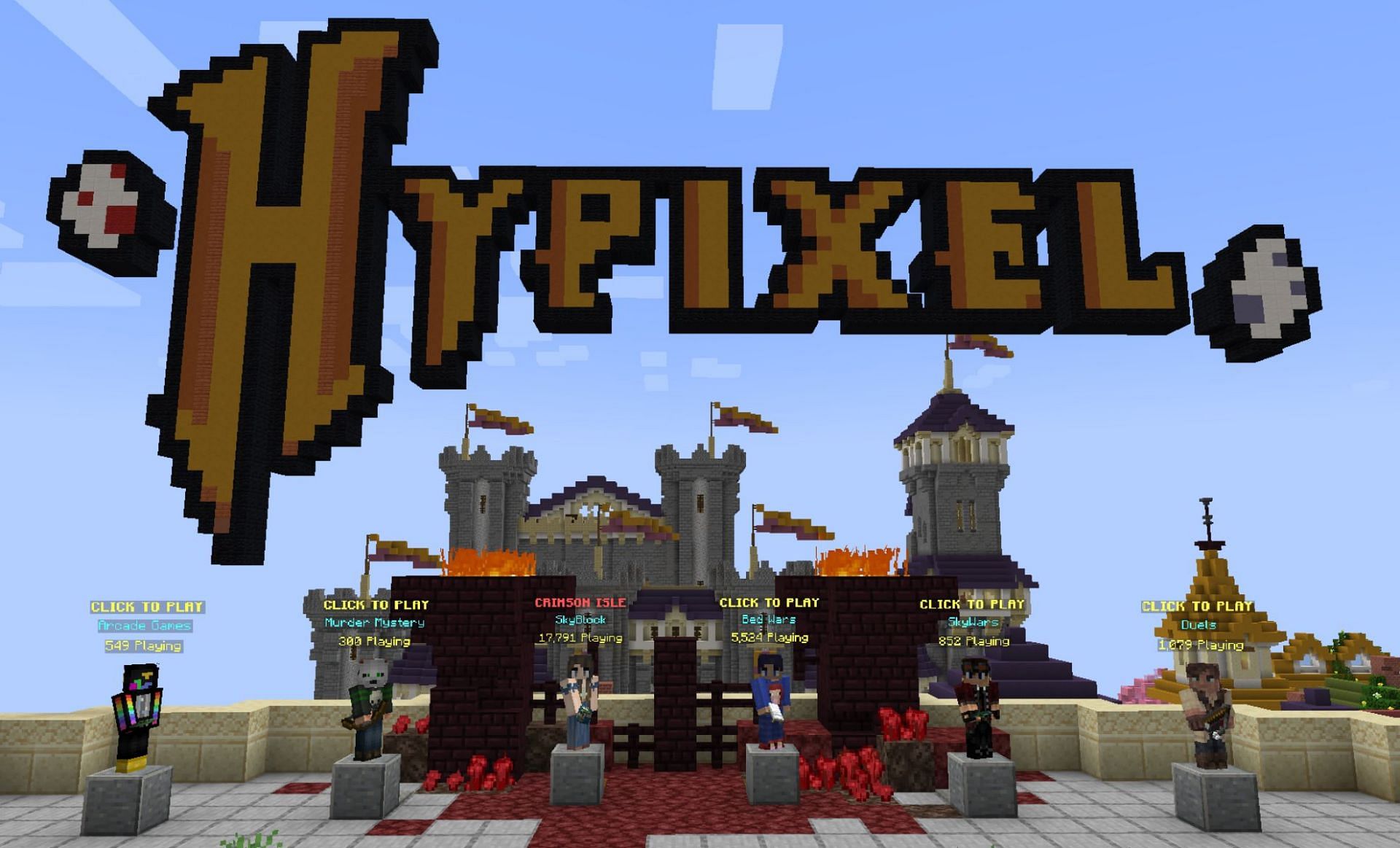 Hypixel is one of the most famous and populated servers in the game (Image via Minecraft)
