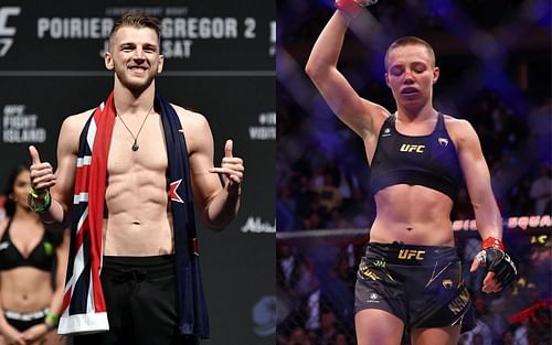 Dan Hooker (R); Rose Namajunas (L)