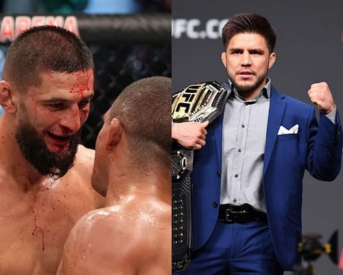 UFC 273: Alexander Volkanovski vs The Korean Zombie, Khamzat Chimaev (Left), Gilbert Burns (Middle), Henry Cejudo (Right) (Sources: Fightaverse, Yahoo Finance)