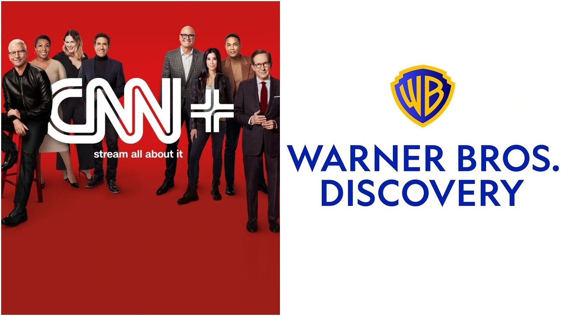 Warner Bros. Discovery will shut down CNN&#039;s streaming service (Image via CNN and Warner Bros. Discovery)