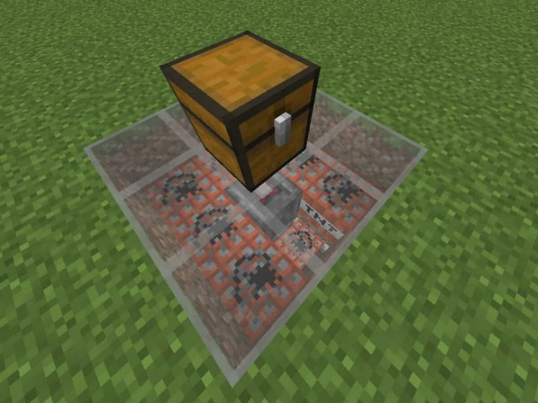 Trapped chests are ideal for dealing with intruders (Image via Mojang)