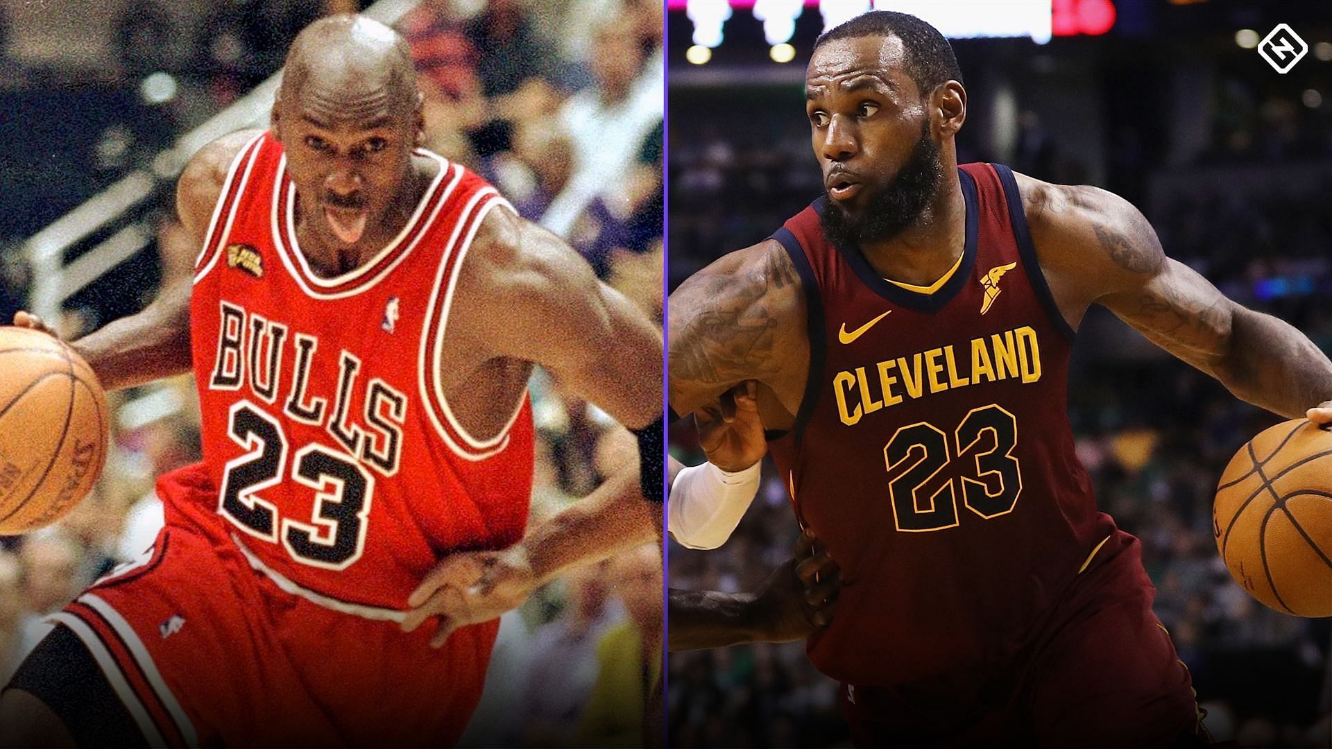 Some basketball fans consider Michael Jordan&#039;s competitiveness as his biggest edge over LeBron James. [Photo: Sporting News]
