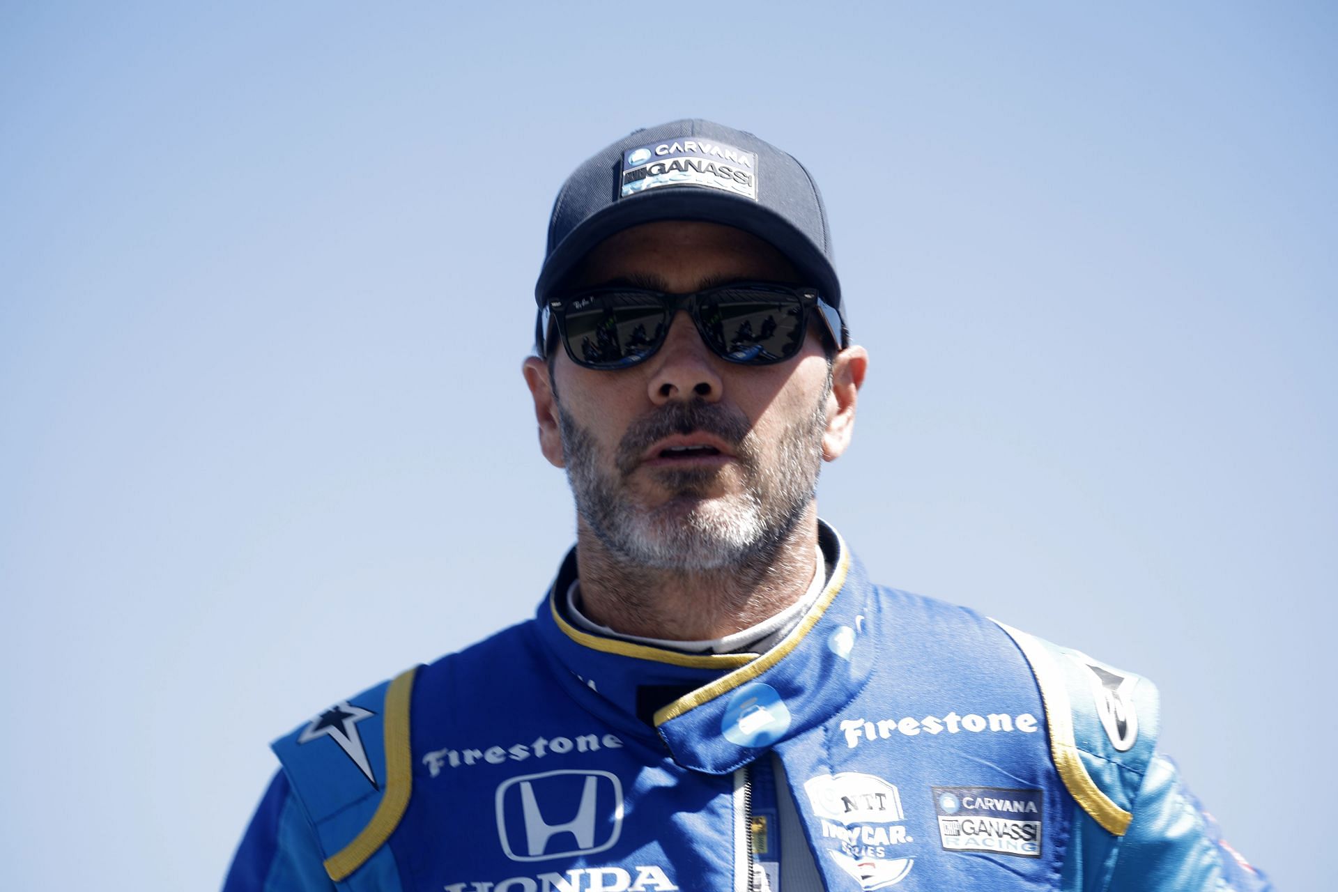 Jimmie Johnson prepares to drive during qualifying for the NTT IndyCar Series XPEL 375 at Texas Motor Speedway. (Photo by Chris Graythen/Getty Images)