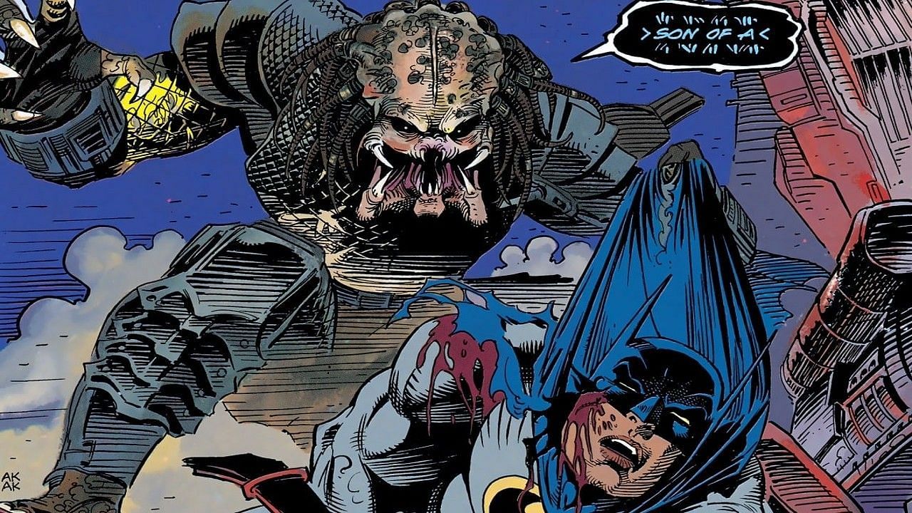 Predator takes over Gotham (Image via DC Comics)