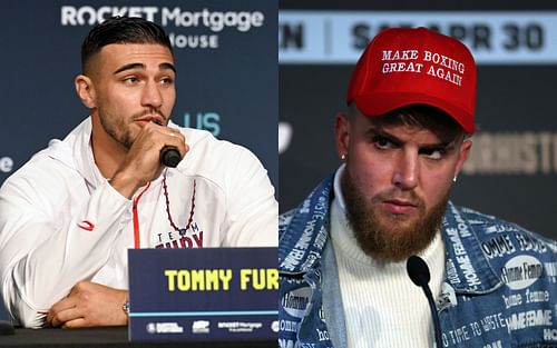 Tommy Fury (left), Jake Paul (righ)