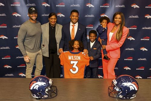 Denver Broncos Introduce Quarterback Russell Wilson