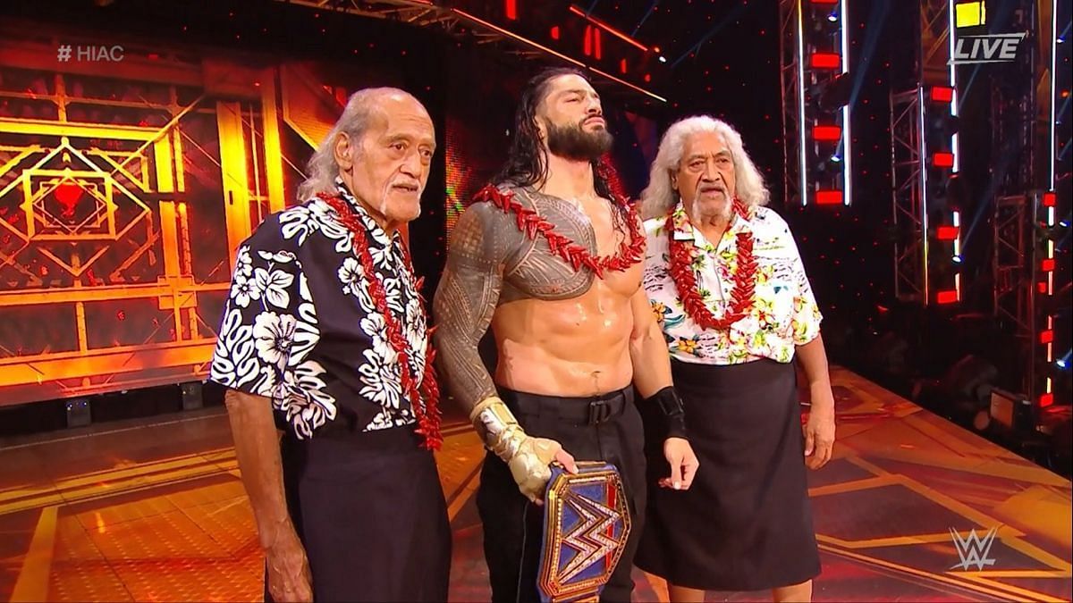 Roman Reigns with The Wild Samoans