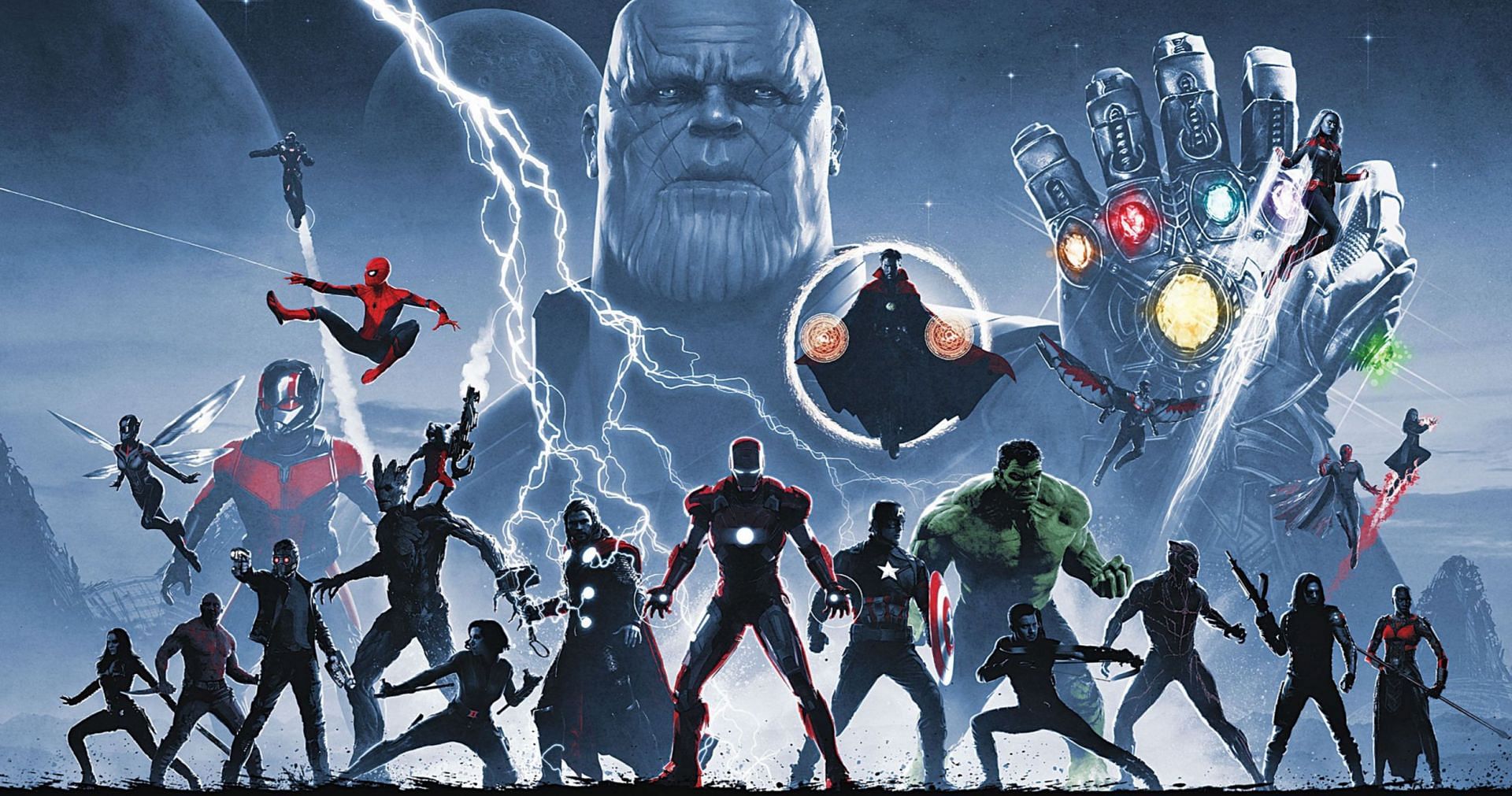 The Infinity Saga in one picture (Image via Disney)