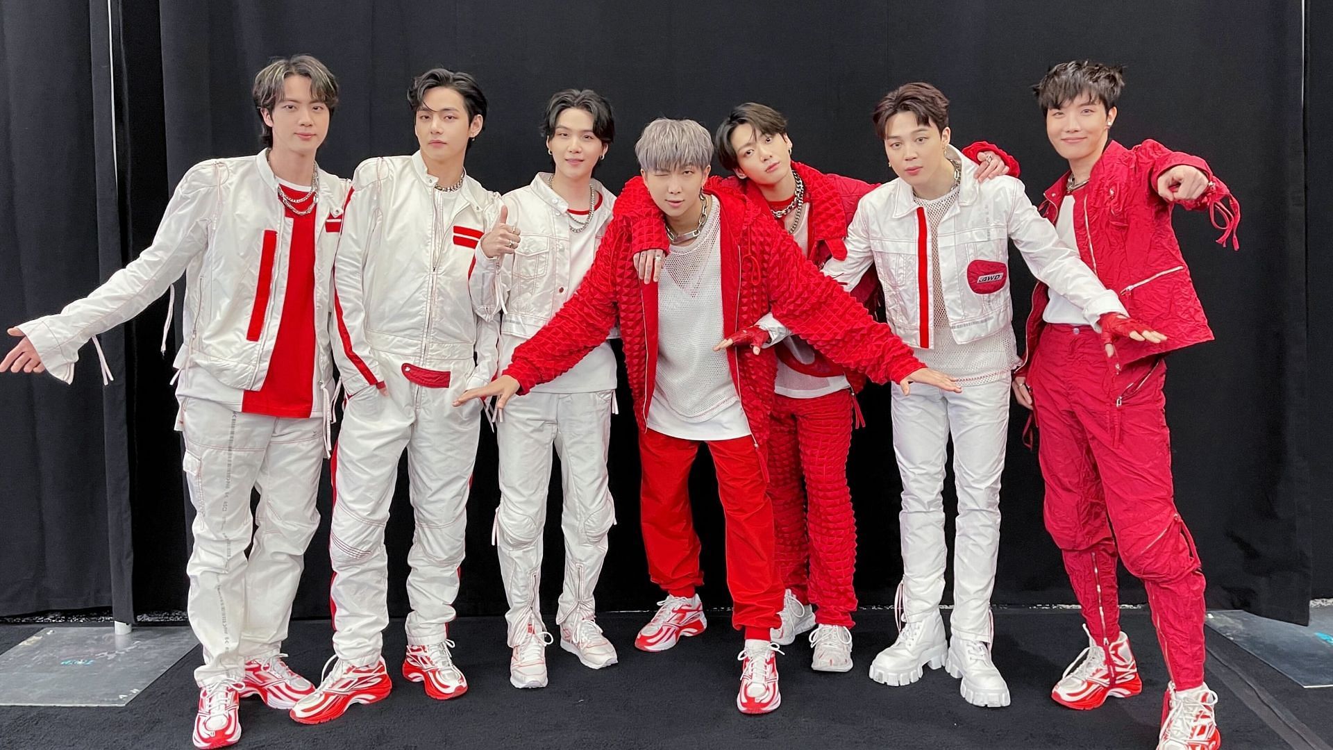 BTS sport eccentric fashion outfits worth Lakhs at Permission to Dance Tour  in Las Vegas