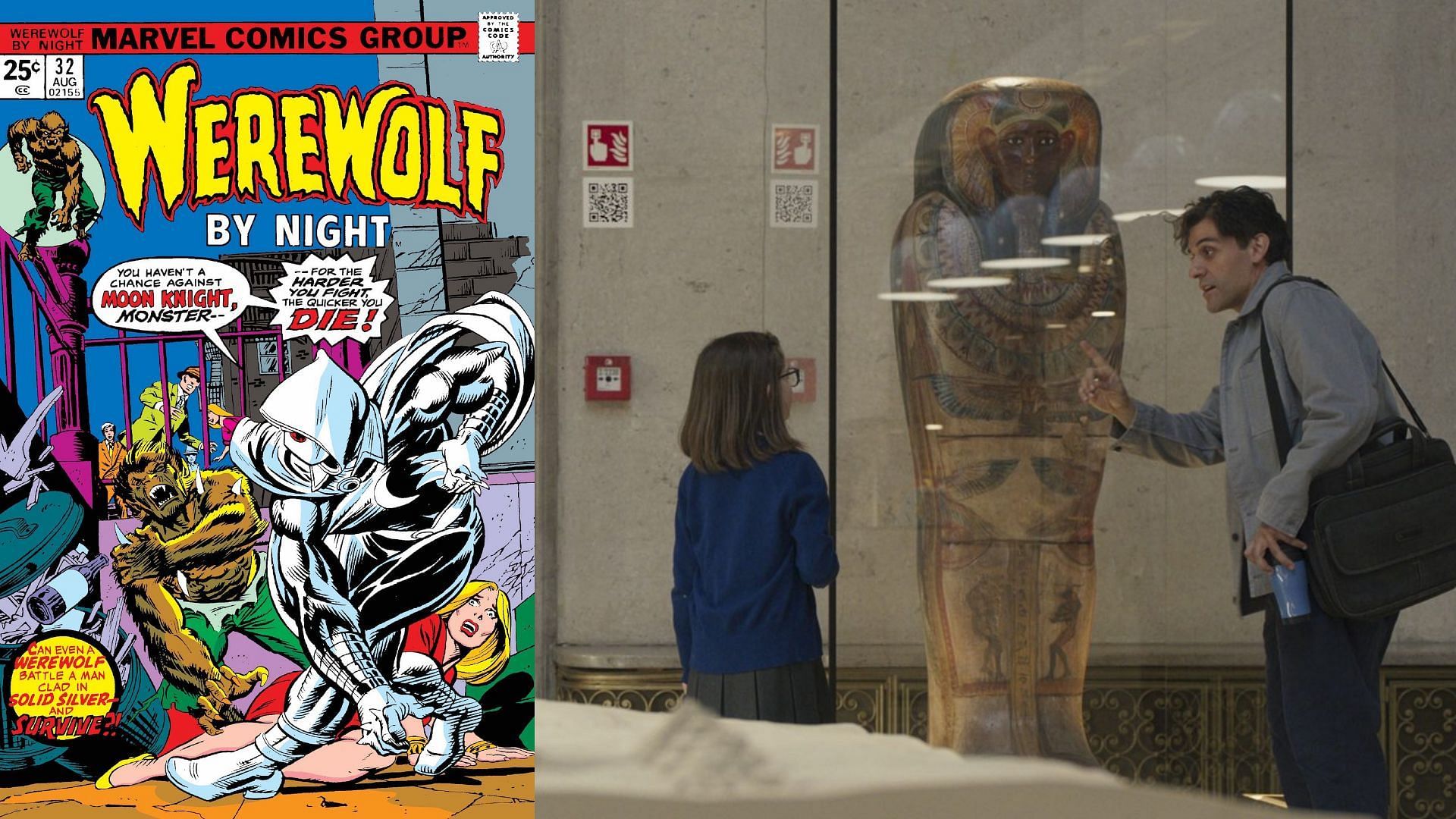 Werewolf by Night Easter egg in episode 1 (Image via Marvel Studios/Disney Plus/Marvel Comics)