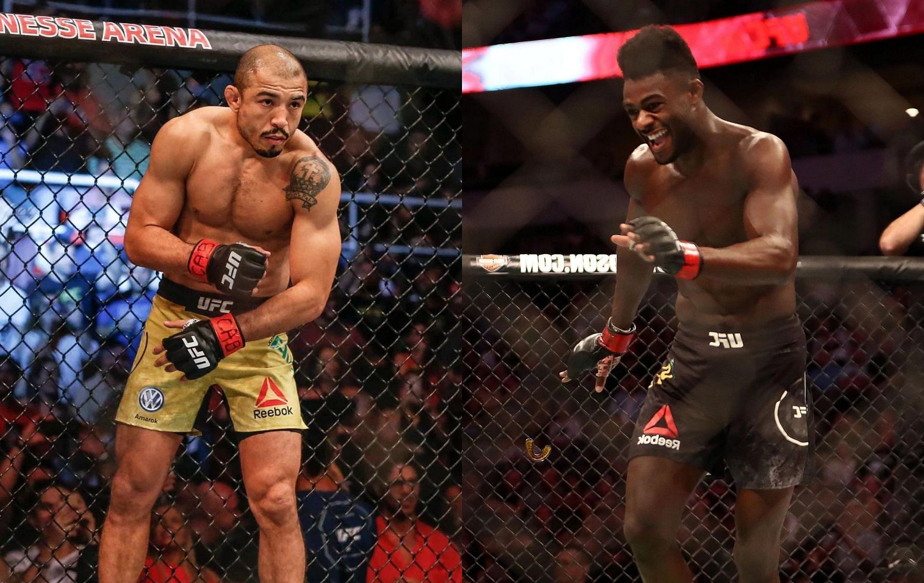 Jose Aldo (left) &amp; Aljamain Sterling (right)