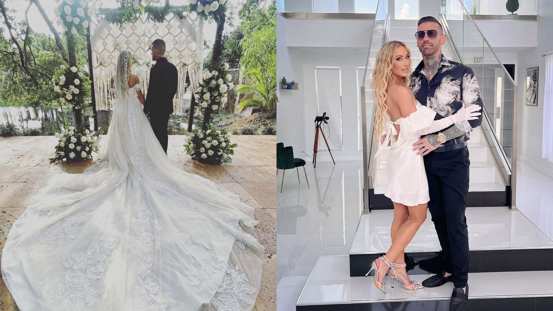 Carmella and Corey Graves married earlier this month