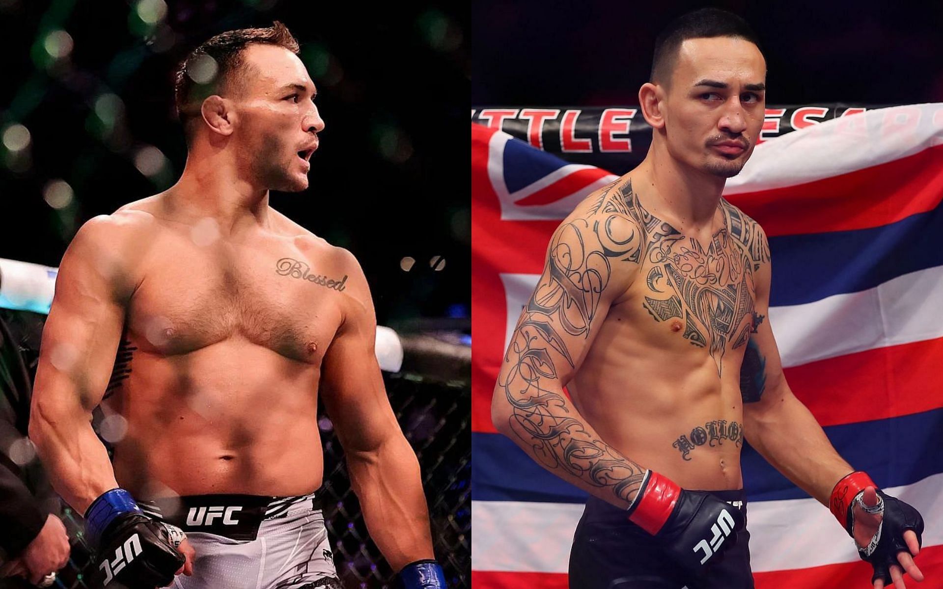 Michael Chandler (left); Max Holloway (right)