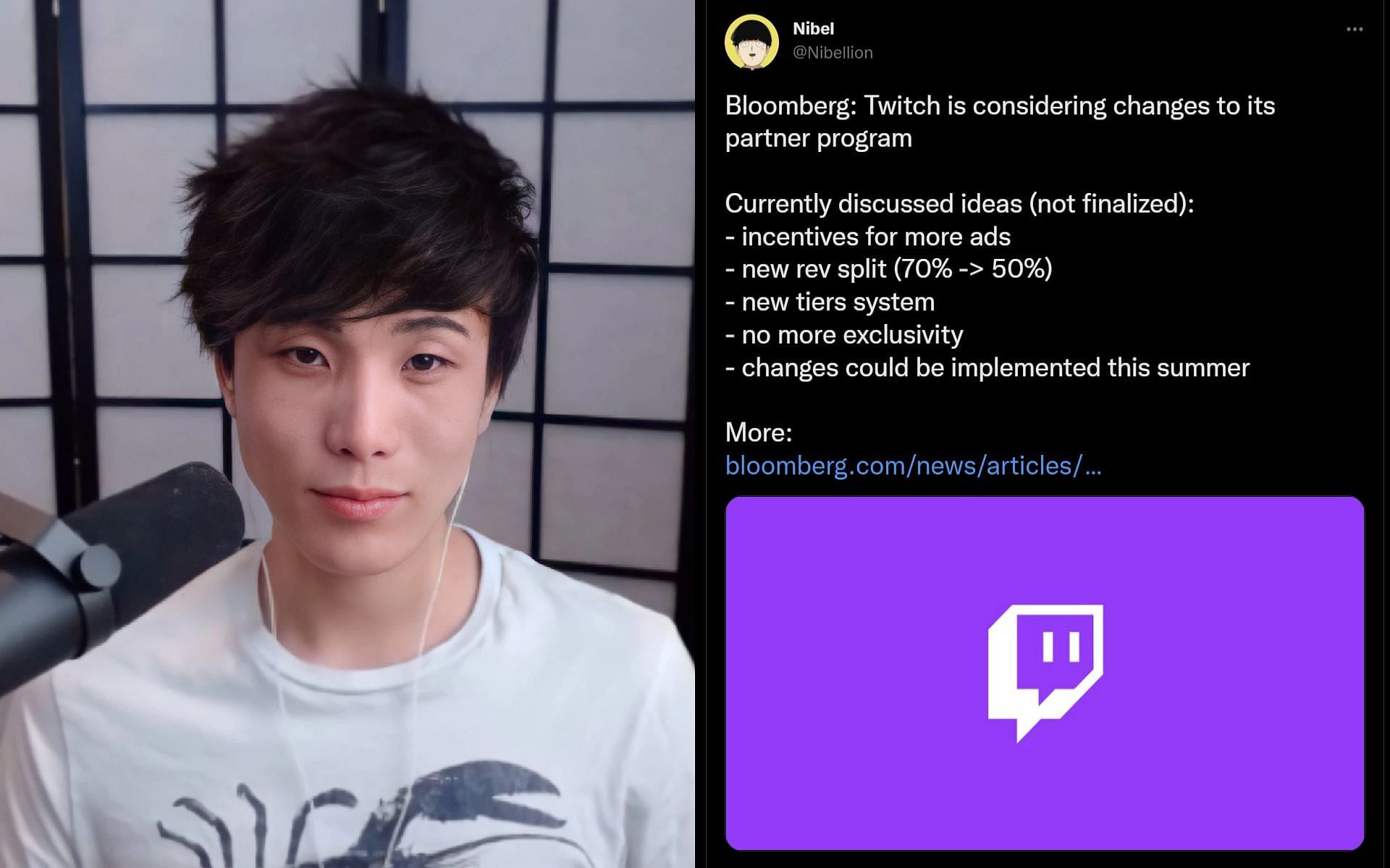 Sykkuno talks about the addition of more ads on the livestreaming platform (Image via Sportskeeda)