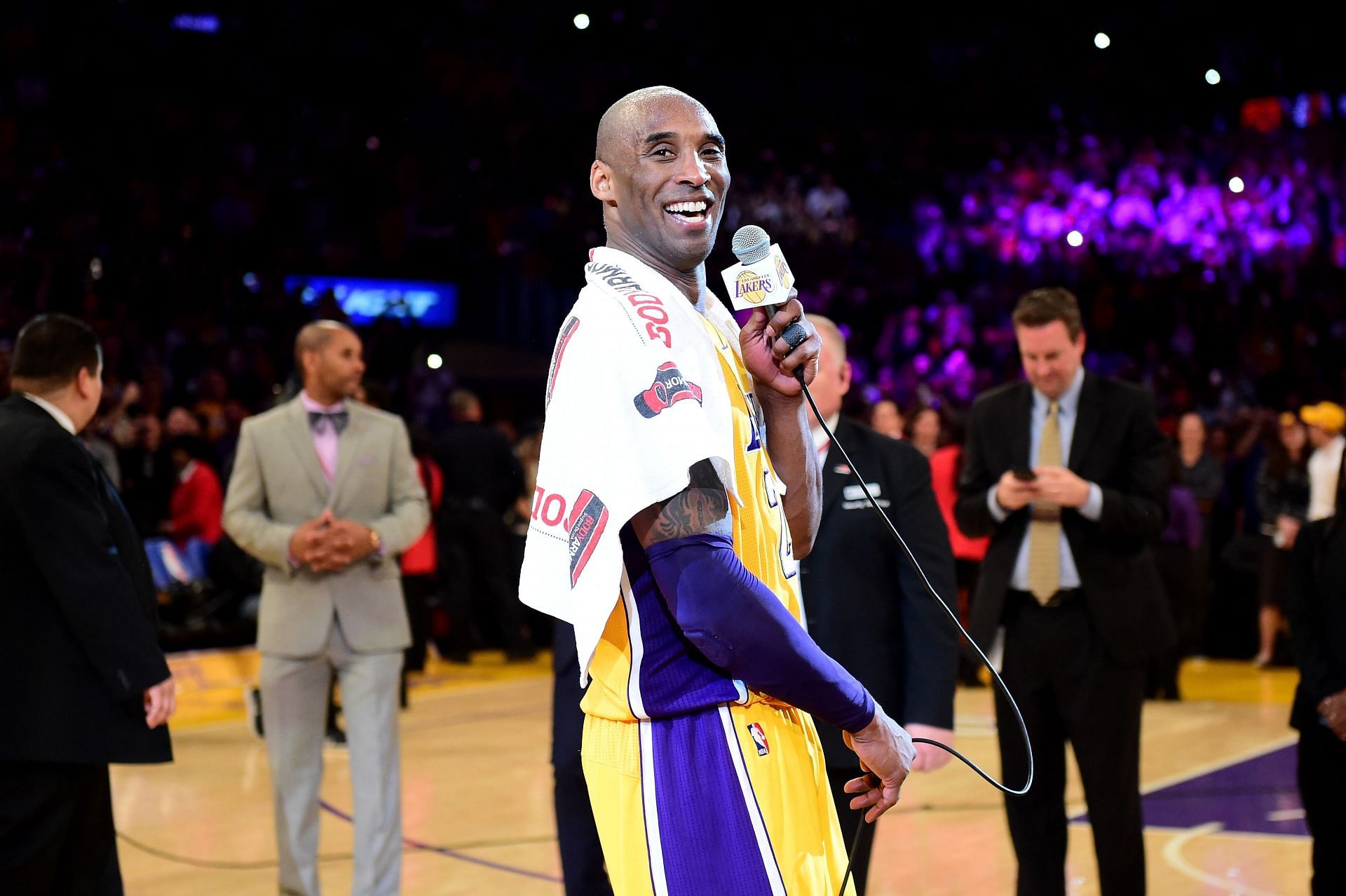 Bryant&#039;s speech after final game in a Lakers uniform