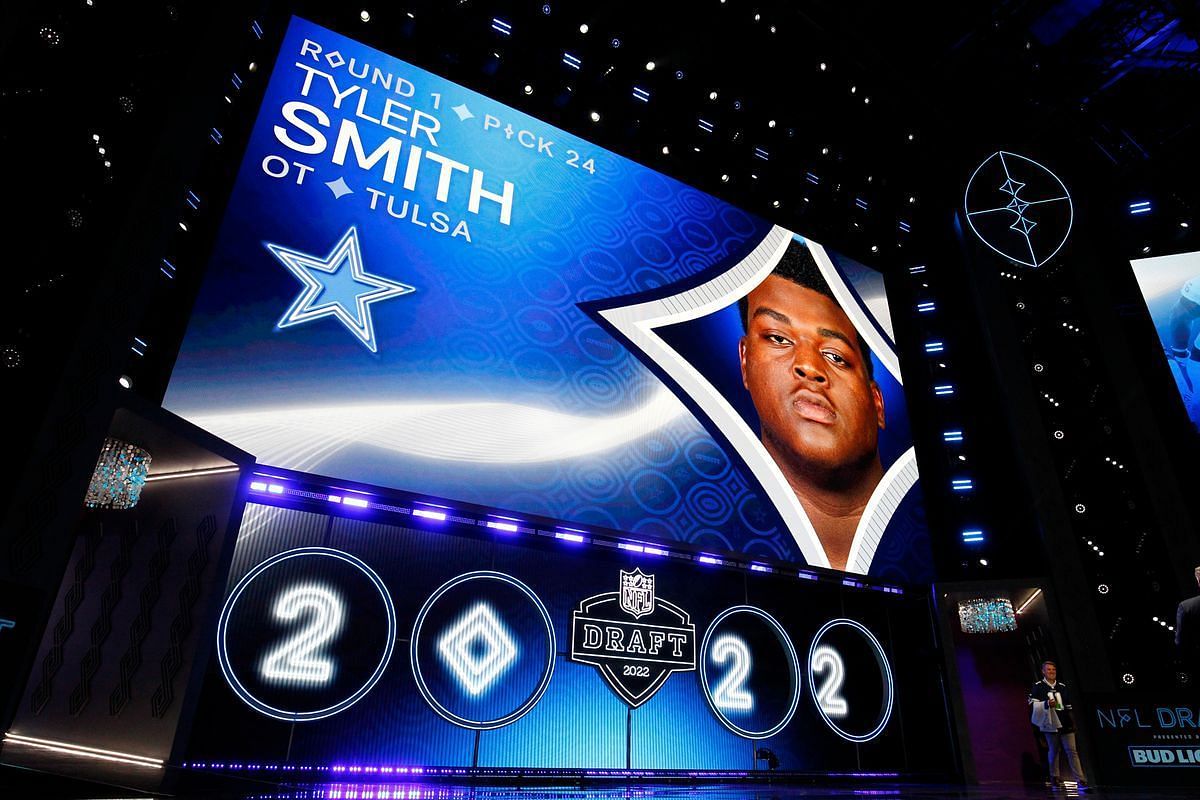 Cowboys 2022 1st round draft pick Tyler Smith. Source: Jeff Speer/Icon Sportswire via Getty Images