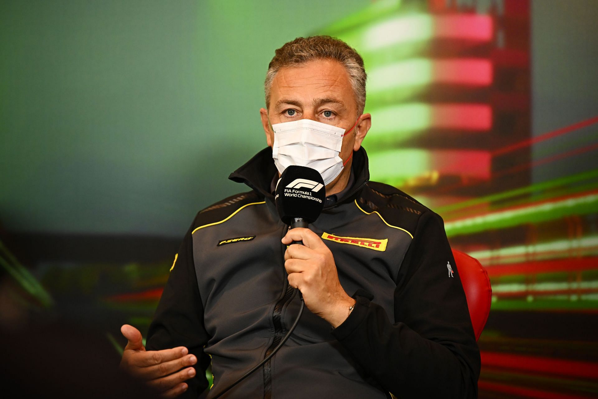 Pirelli boss Mario Isola at the F1 Grand Prix of Emilia Romagna