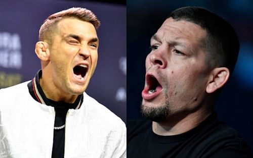 Dustin Poirier (left); Nate Diaz (right)