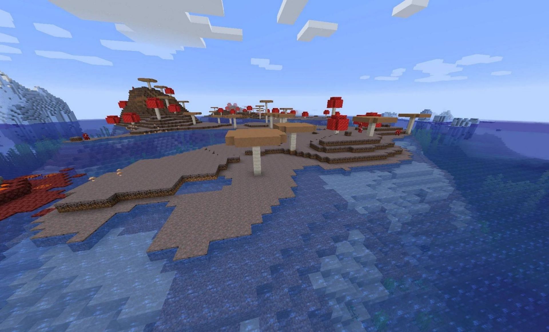Mushroom Fields biome (Image via Minecraft)
