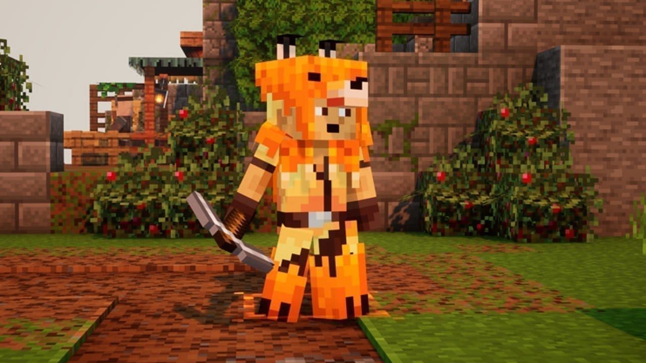 Fox armor (Image via Minecraft Dungeons)