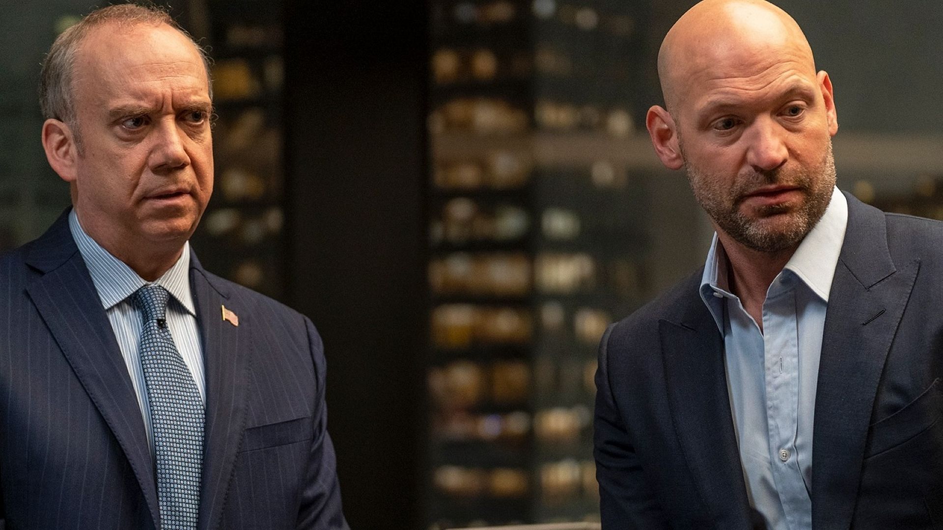 Mike Prince and Chuck Rhoades in Billions (Image via Showtime)