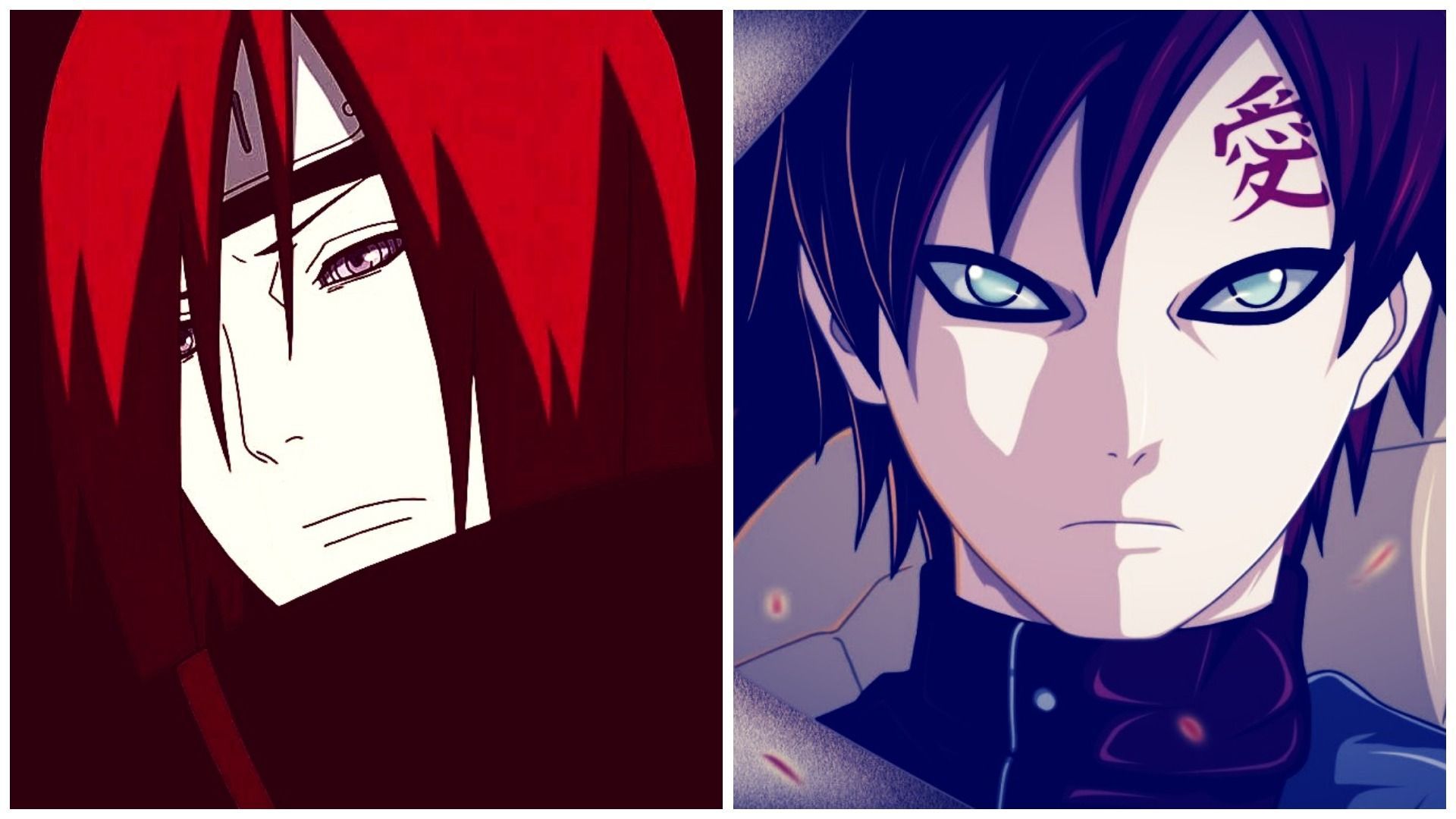 Nagato Uzumaki and Gaara as seen in the anime (Image via Studio Pierrot)