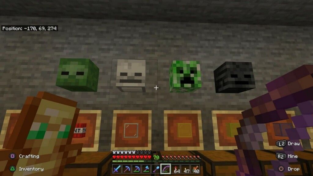 Mob heads can be put on armor stands (Image via Mojang)