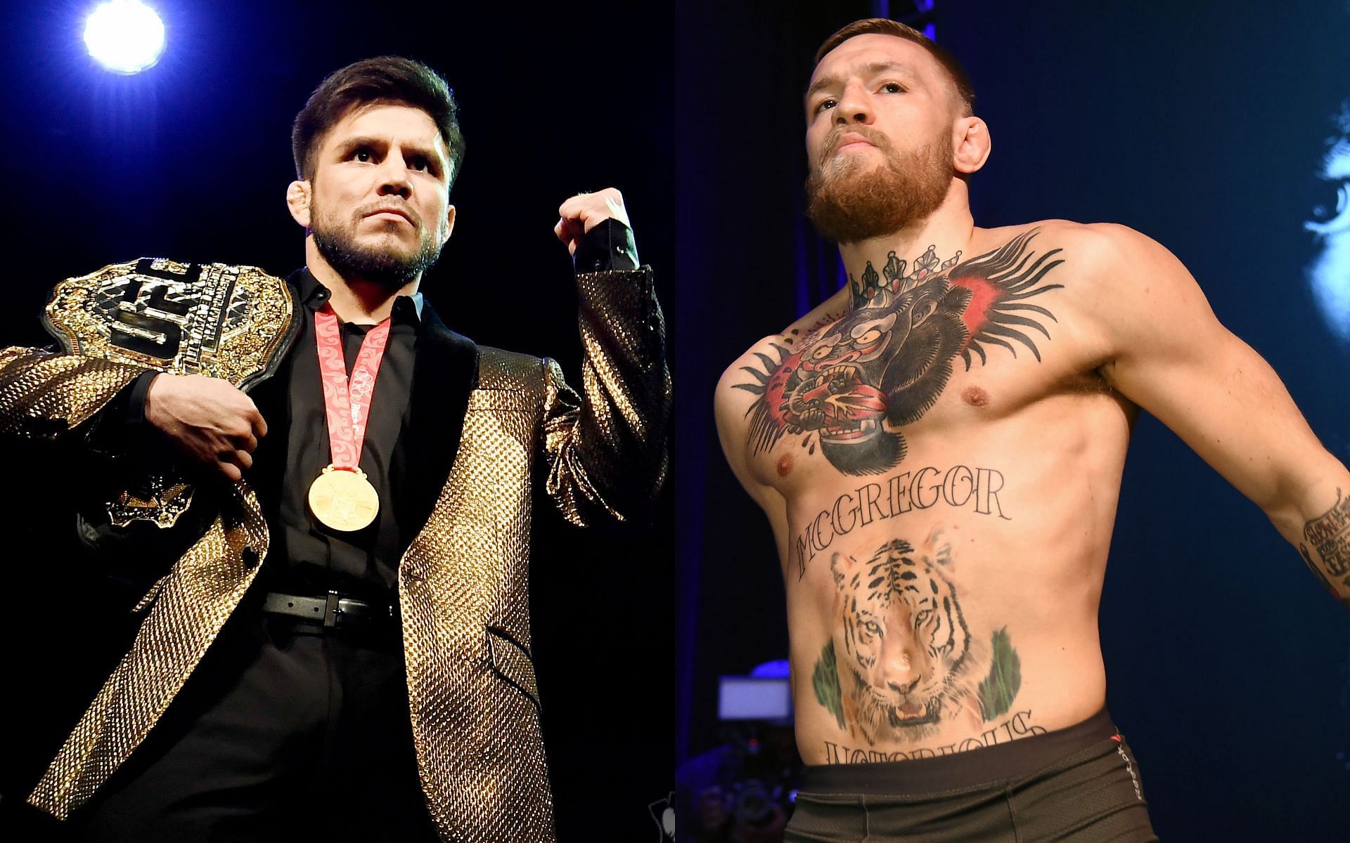 Henry Cejudo (left) and Conor McGregor (right) (Images via Getty)