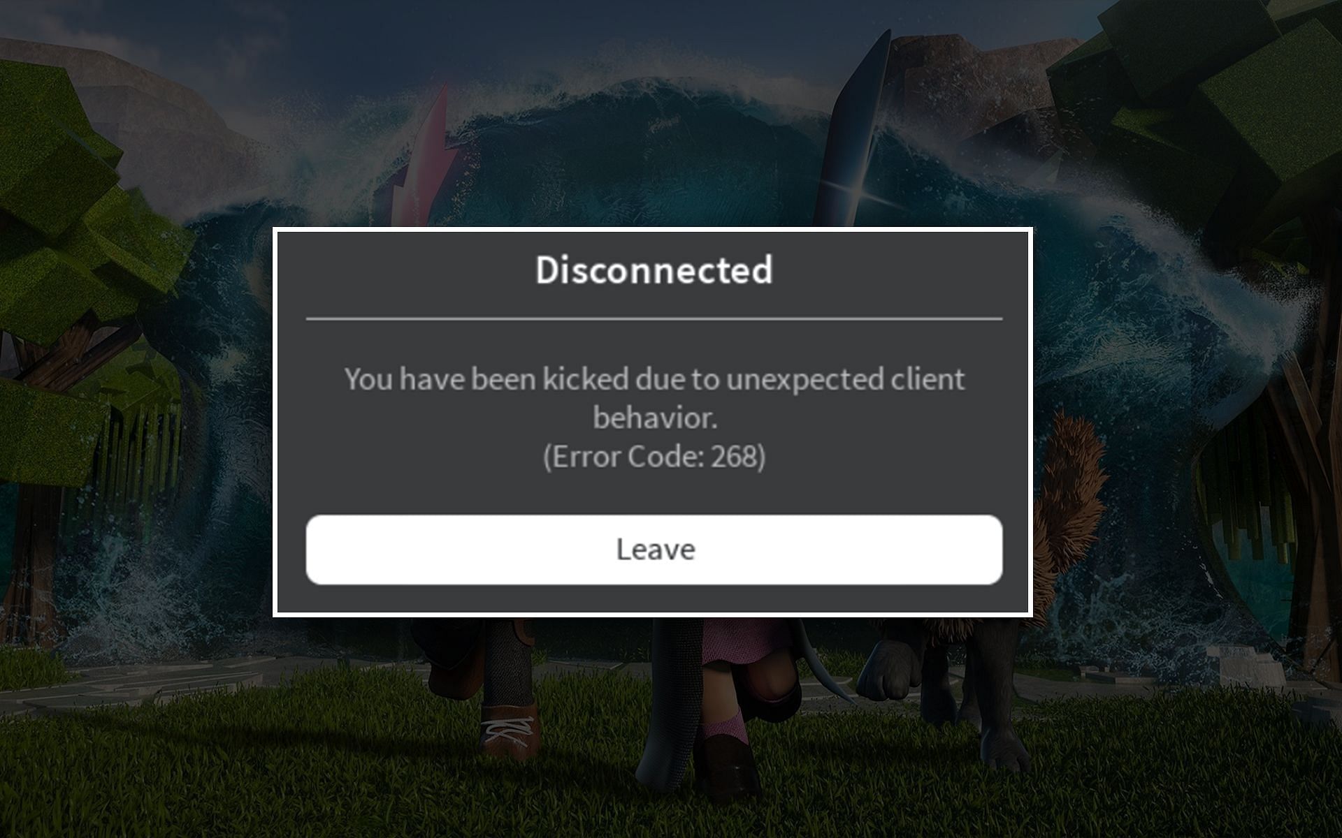 Unexpected client behavior error in Roblox: How to fix error code 268