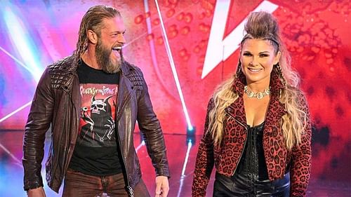 Edge (left) and Beth Phoenix (right) are WWE Hall of Famers