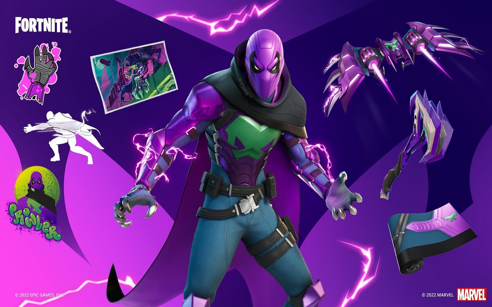 A look at the Prowler and his cosmetic pack in Fortnite Chapter 3 Season 2 (Image via Epic Games)