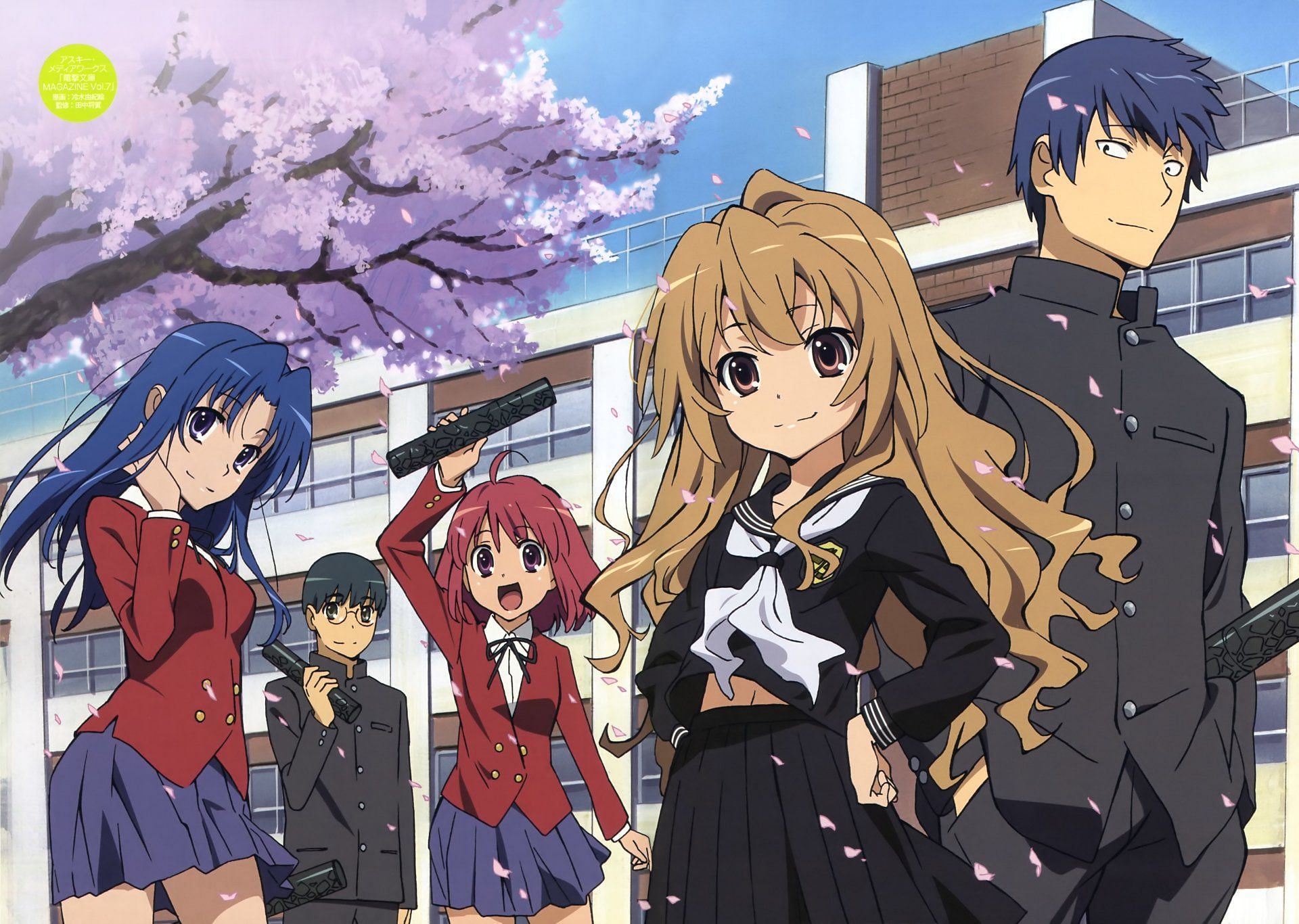 Main characters in Toradora (Image via J.C. Stuff)