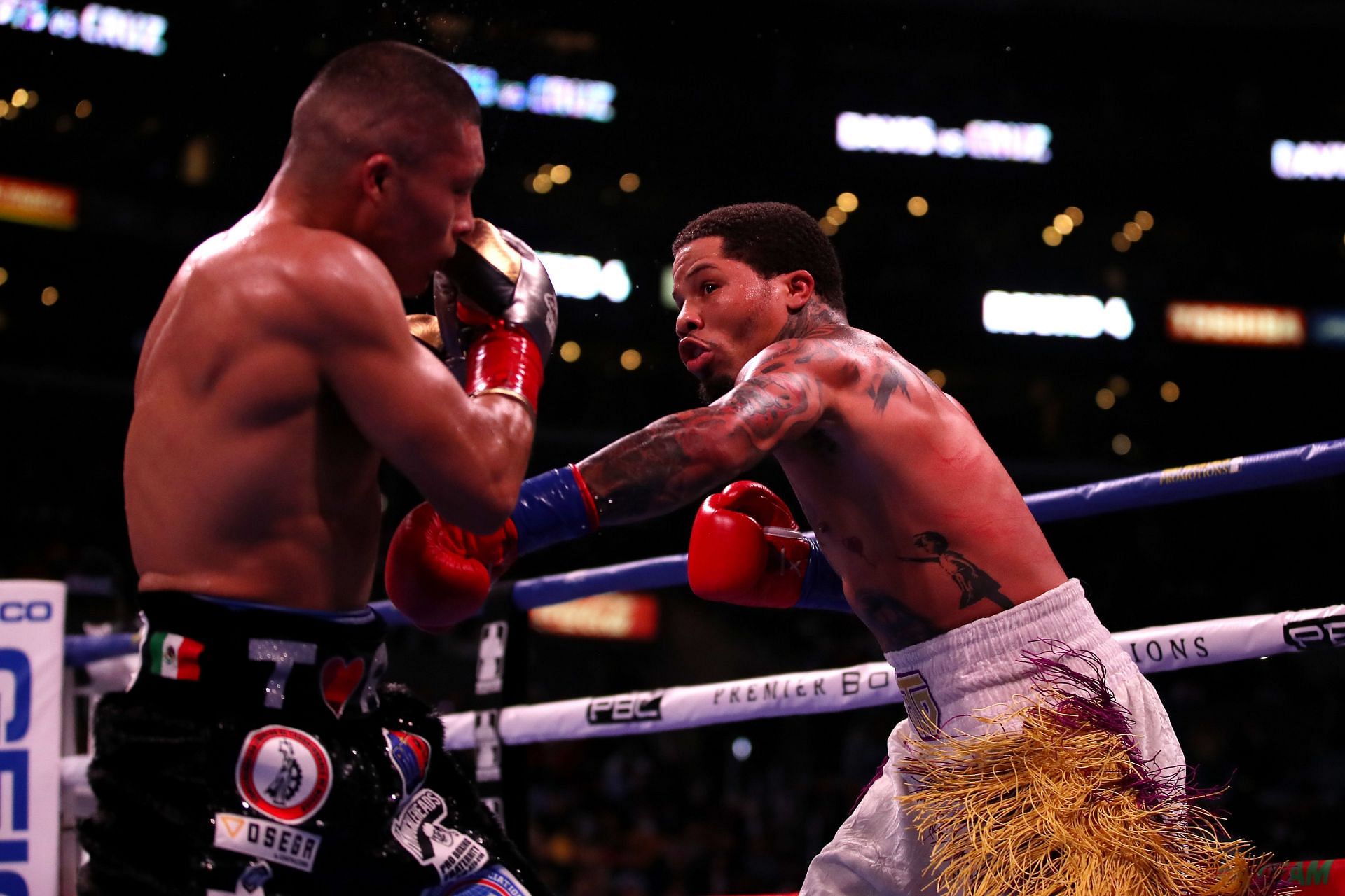 Gervonta Davis v Isaac Cruz at the Staples Center