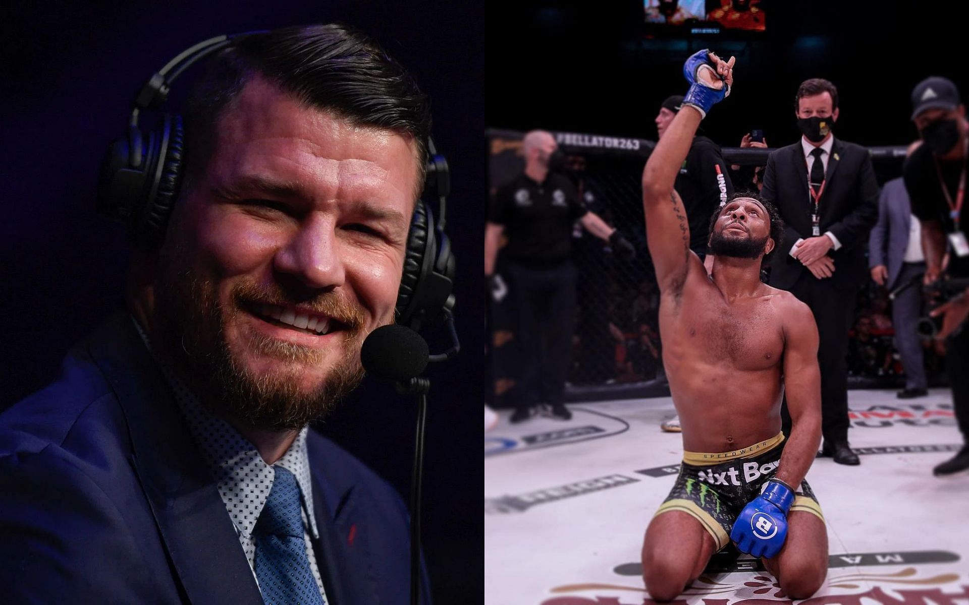 Michael Bisping (left) and AJ McKee (right) [Images courtesy of Getty and @ajmckee101 Instagram]