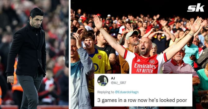 “He can’t even control the ball” – Arsenal fans slam ‘weird’ player after his ‘worst performance’ for the team during defeat to Crystal Palace