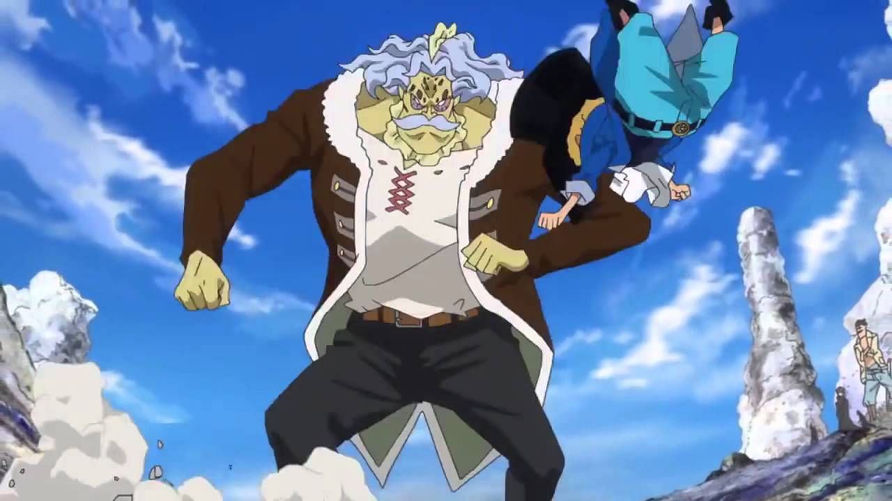 Hack seen training a young Sabo in the series&#039; anime (Image Credits: Eiichiro Oda/Shueisha, Viz Media, One Piece)