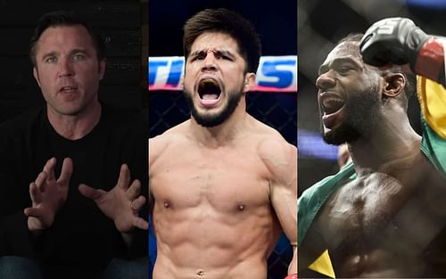 Chael Sonnen (L) (image via. youtube/chaelsonnen), Henry Cejudo (C) and Aljamain Sterling (R).