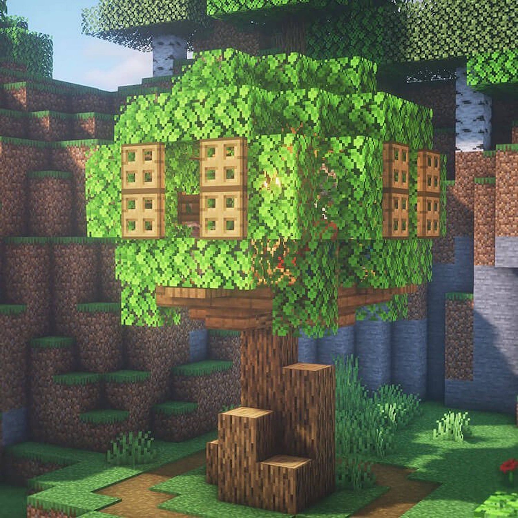 An easy treehouse is a unique build (Image via Vanstar/YouTube)